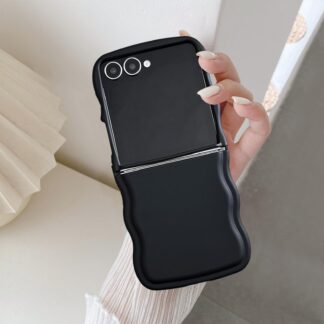 Samsung Galaxy Z Flip 7 telefonikaaned, põrutuskindel, üliõhuke, must