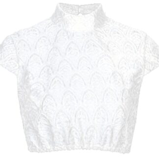 Valge pitsiline pluus (s. 40)