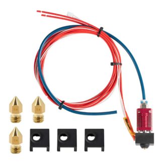 3D-printeri ekstruuderi komplekt (24V, 40W) Capricorn PTFE Tube 1.75mm and Silicone Protective Cover and 0.4mm Nozzle for Ender 3 V2/Ender 3 Pro, 24V 40W Heater NTC Thermistor