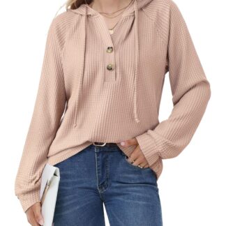 Naiste avar veniv õhem kapuutsiga pusa, beež (M)