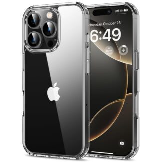 iPhone 16 Pro telefonikaaned, läbipaistev, põrutuskindel