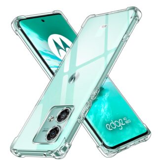 Moto Edge 40 Neo telefonikaaned, läbipaistvad, põrutuskindlad