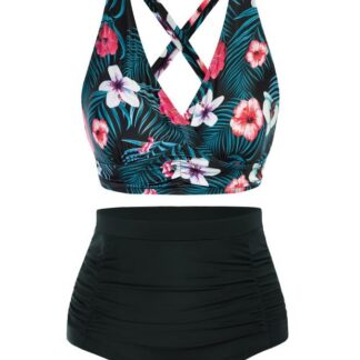 Push-up bikiinikomplekt, kõrge vöökohaga, must (s. 42)