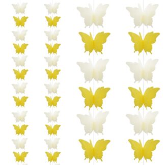 3D pabertliblikatega vanikud, kollane (4tk)