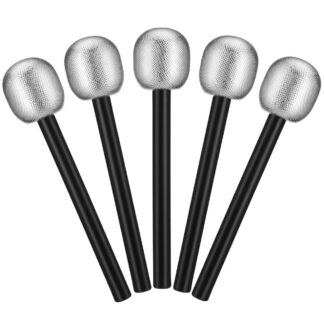 Sädelevad mängumikrofonid, hõbedased (6tk)