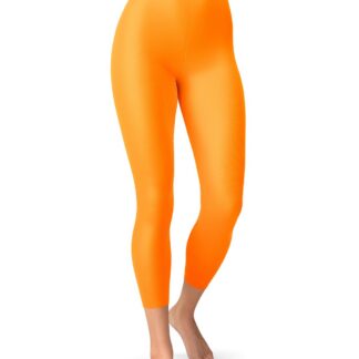 Naiste 3/4 pikkusega neoonoranzid retuusid, suurus M