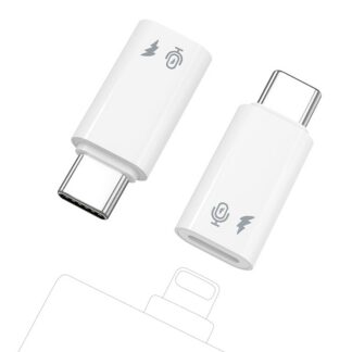 Mikrofoni adapter, Lightning-USB-C, iPhone'ile ja iPadile (2tk)