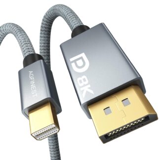 Mini DisplayPort to DisplayPort 1.4 kaabel, must (200cm)