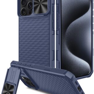 iPhone 16 Pro Max telefonikaaned, magnetiline, liugleva kaamerakaitsega, sinine