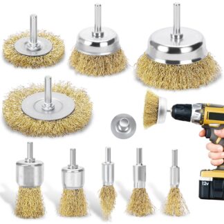 Traatharjade komplekt trellidele, messingkattega (9tk, 6mm vars)