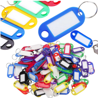 100 värvilist võtmehoidjat komplektis