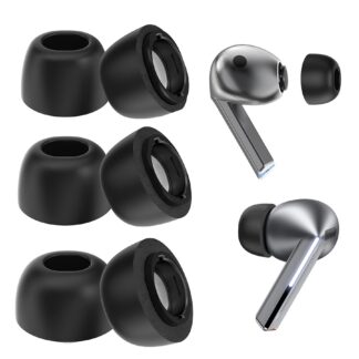 Mäluvahust kõrvaotsikud Samsung Galaxy Buds 3 Pro (6tk, S/M/L, must)