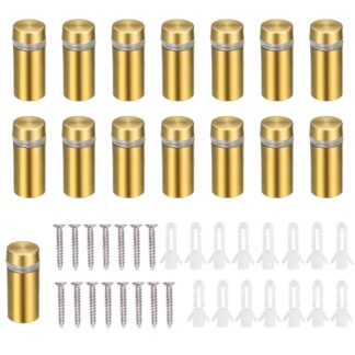 Poltide komplekt, kuldne (15tk, 12x30mm)