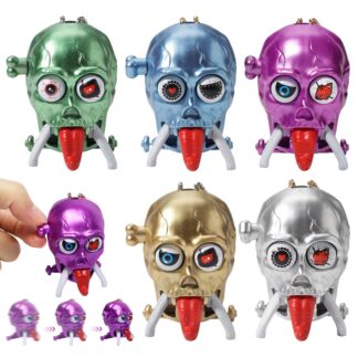 Üleskeeratav liikuv hirmus pealuu mänguasi, 1 tk