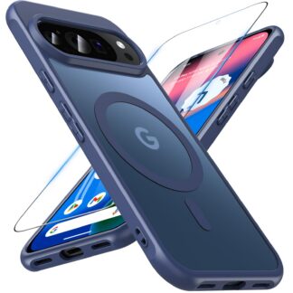 Magnetilised telefonikaaned Google Pixel 10/10 Pro, kaitseklaasiga, sinine