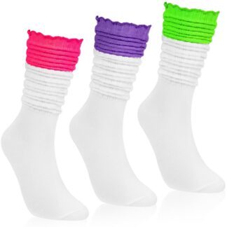 Naiste pikad põlvikud (3 paari), mittesooniva ülaservaga