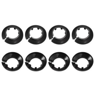 Dekoratiivne torukate, must (10tk, 34mm)