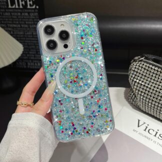 iPhone 11 sädelevad silikoonist telefonikaaned, põrutus- ja kriimustuskindel, helesinine