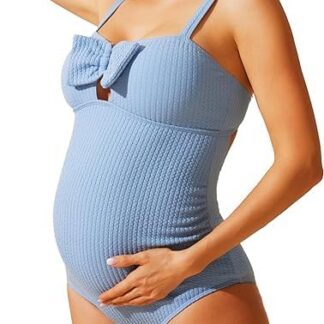 Rasedate ujumistrikoo, ühes tükis, helesinine (s. S)