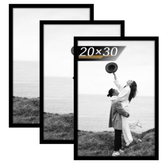 Pildiraamid, must, puitkomposiit (3tk, 20x30cm)
