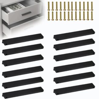 Moodsad kapikäepidemed, mattmust (128mm), 12 tk