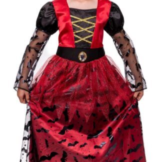 Vampiirikuninganna kostüüm lastele (s. S 3-5a)