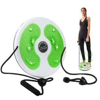 Vöökoha keerutusketas trenni tegemiseks, vastupanukummidega, roheline