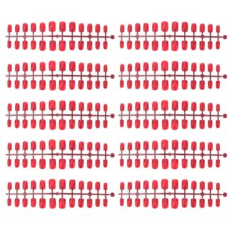 Lühemad punased kunstküüned (120tk)