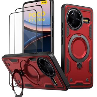 Xiaomi Poco F7 Ultra telefonikaaned, põrutuskindlad, punased