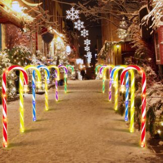 Jõuluvalgustid, kommikepikesed (12tk, 46cm)