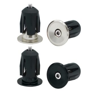 Jalgratta lenksukorgid (4tk, hõbedased ja mustad)