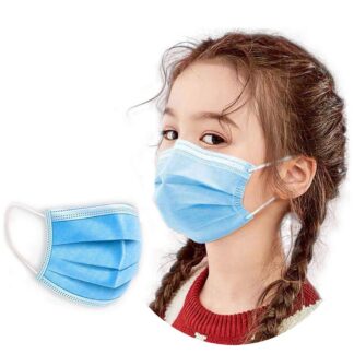 Ühekordsed kirurgilised maskid lastele (100tk, 14.5x9.5cm)