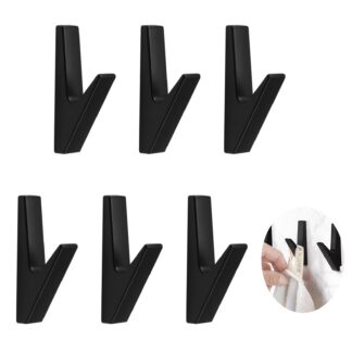 Riidenagid, mustad, tsingisulamist (6tk)