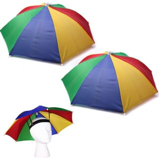 UV-kaitsega kokkupandav vihmavari-peakate, värviline