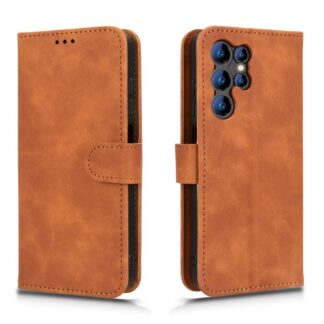 Oukitel C61 Pro telefonikaaned, pruun, jalatoe ja kaardipesadega