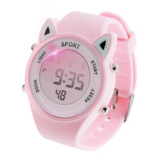 Laste digitaalne veekindel käekell, kassi kõrvadega (30m, 3-12 a)