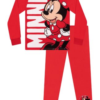 Tüdrukute pikkade varrukatega soe puuvillane pidžaama, punane (s. 104)