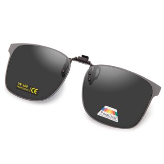 Polariseeritud klapp-päikeseprillid, UV400, mustad (47x62mm)