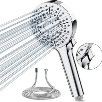 Dušiotsik voolikuga, kroomitud (voolik 150cm)