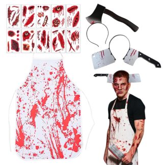 Halloweeni lihuniku kostüümi põll, mitmevärviline