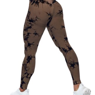 Kõrge vöökohaga retuusid, tuharaid tõstvad, batikavärvi (s. S)