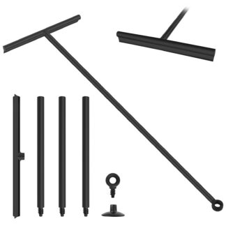 Reguleeritav silikoonist klaasipuhasti, kriimustuskindel, imunapaga (24-89cm)