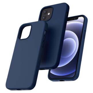 iPhone 12 telefonikaaned, silikoonist, põrutuskindel, sinine