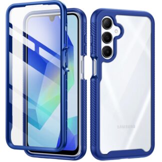 Samsung Galaxy A16/A17 löögikindlad telefonikaaned, 360° kaitsega, sinine