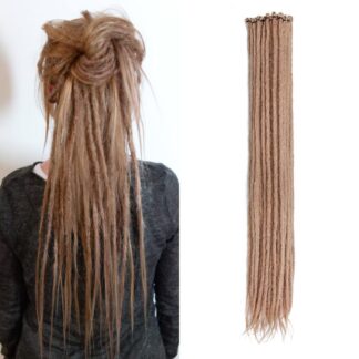 Sünteetilised heegeldatud rastapatsid, sügavblond (51cm, 0.6cm)