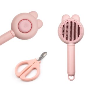 Roosa kassi hari koos küünekääridega