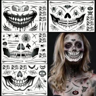 Ajutised näotätoveeringud (erinevate disainidega)