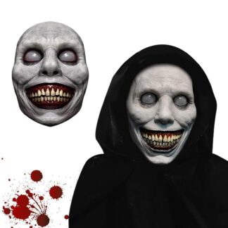 Halloweeni realistlik deemonmask, mitmevärviline