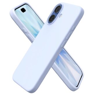 iPhone 17 silikoonist telefonikaaned, õhuke, helesinine (16cm)