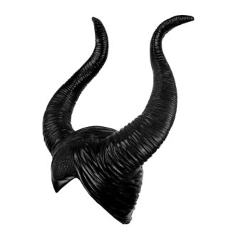Maleficent sarvedega kostüümipeakate, lateksist